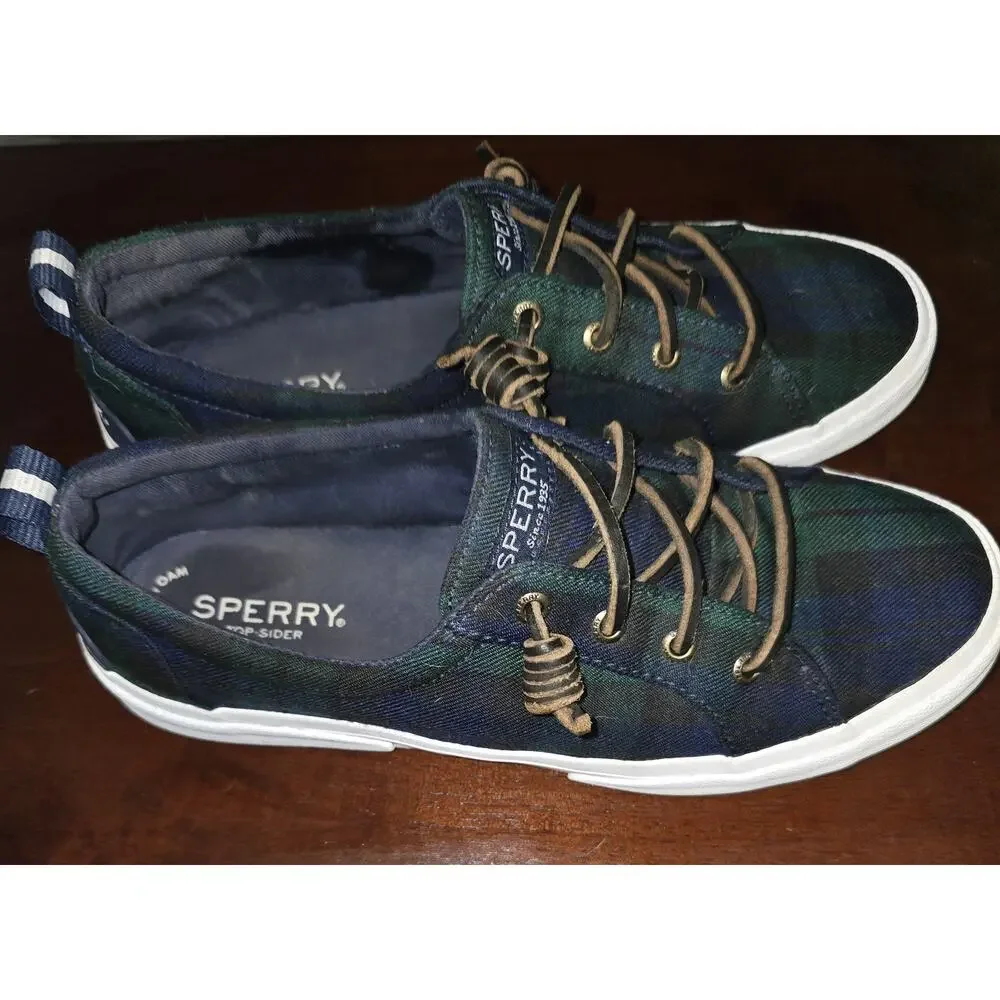 Sperry Top Sider Tartan Plaid Women's Size 8